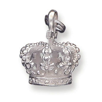 Sterling Silver Crown Charm