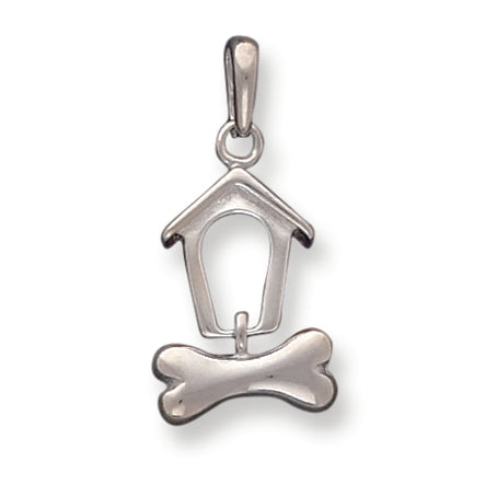 Sterling Silver Doghouse Pendant