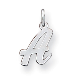 Sterling Silver Small Script Intial A Charm