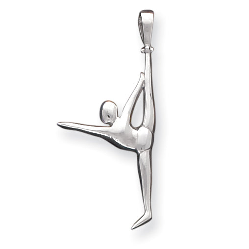 Sterling Silver Gymnast Pendant