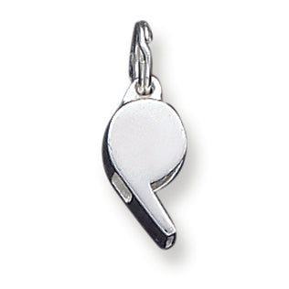 Sterling Silver Polished Whistle Charm