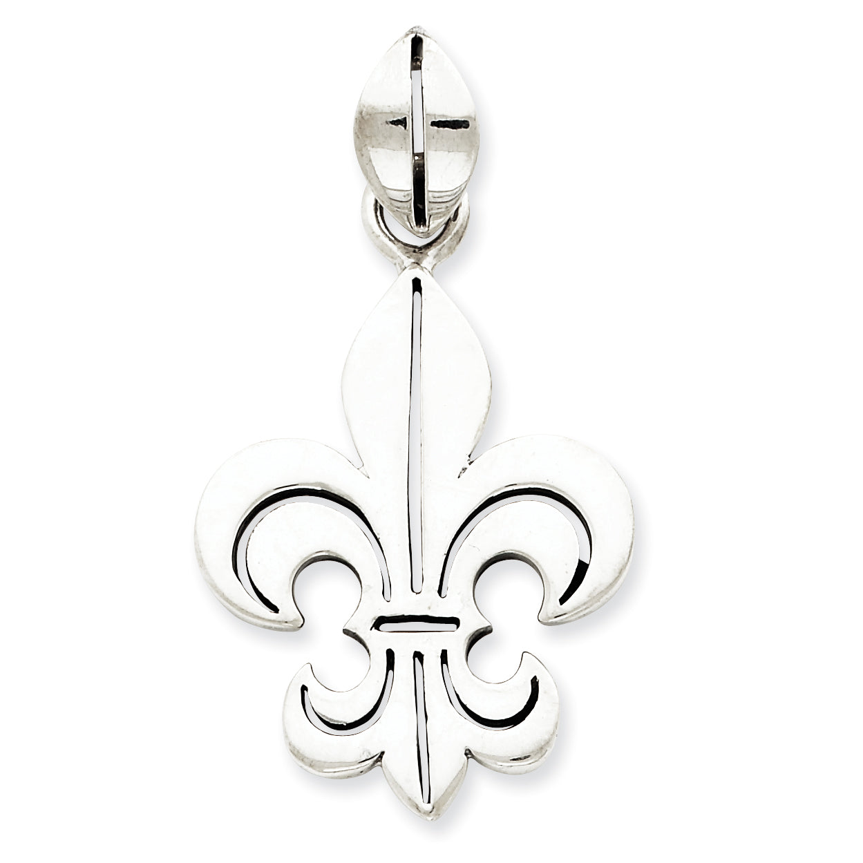 Sterling Silver Fluer de lis Pendant