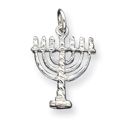 Sterling Silver Menorah Charm