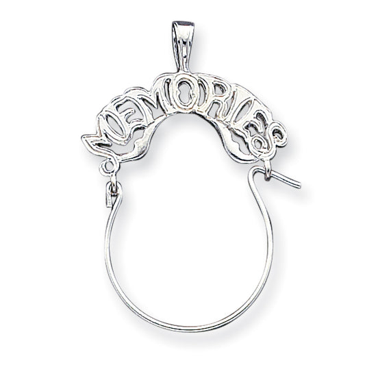 Sterling Silver Memories Charm Holder