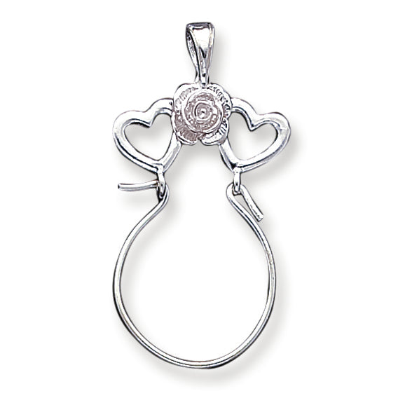Sterling Silver Heart Charm Holder