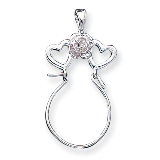 Sterling Silver Heart Charm Holder