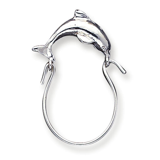 Sterling Silver Dolphin Charm Holder