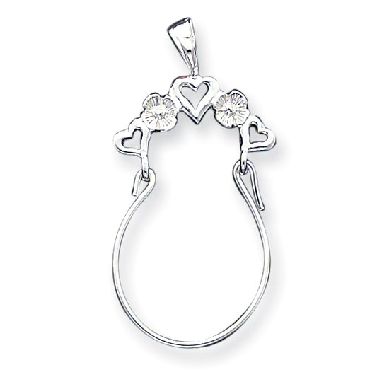 Sterling Silver Heart Charm Holder