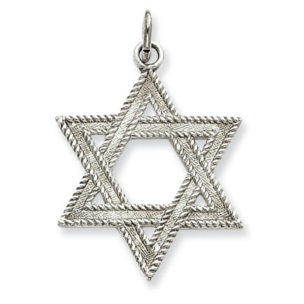 Sterling Silver Star of David Charm