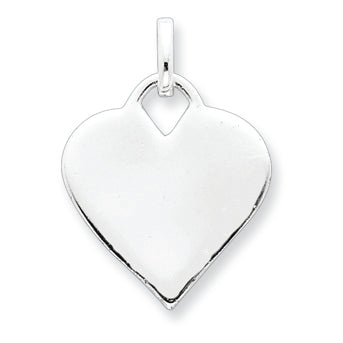 Sterling Silver Polished Heart Charm