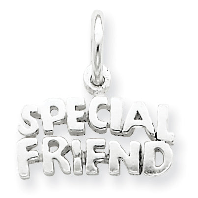 Sterling Silver Special Friend Charm