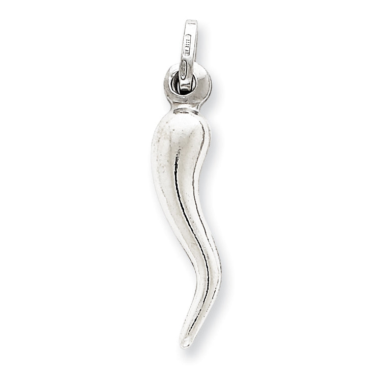 Sterling Silver Italian Horn Charm