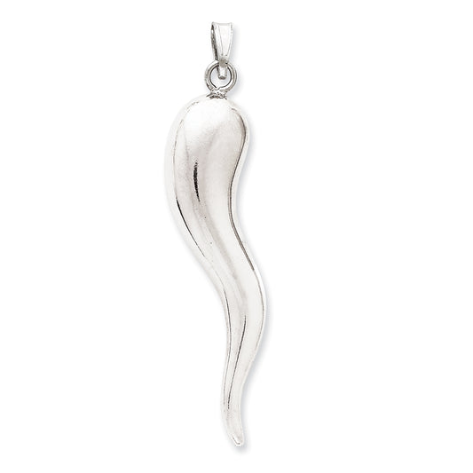 Sterling Silver Italian Horn Pendant