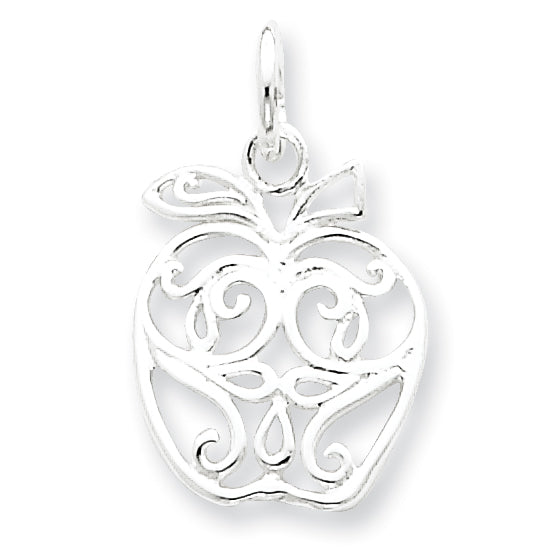 Sterling Silver Apple Charm