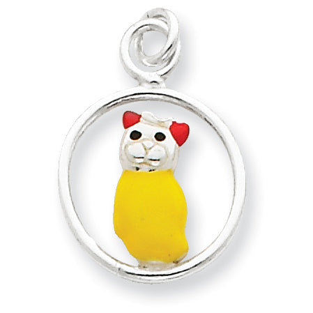Sterling Silver Enameled Charm
