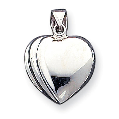 Sterling Silver Puffed Heart Pendant