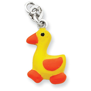 Sterling Silver Enameled Charm