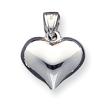 Sterling Silver Puffed Heart Charm