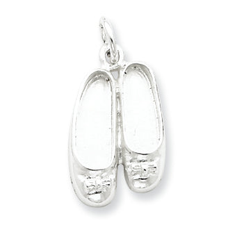 Sterling Silver Ballet Slippers Charm