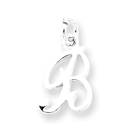 Sterling Silver Initial B Pendant