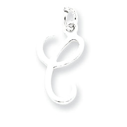 Sterling Silver Initial C Pendant