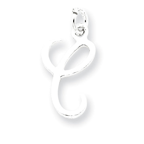 Sterling Silver Initial C Pendant