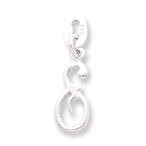 Sterling Silver Initial E Pendant