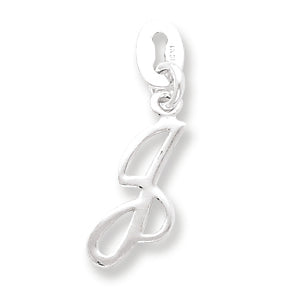 Sterling Silver Initial J Pendant
