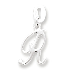 Sterling Silver Initial R Pendant