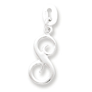 Sterling Silver Initial S Pendant