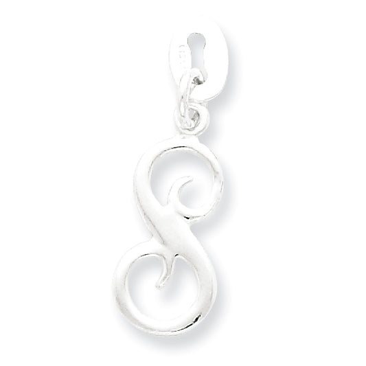 Sterling Silver Initial S Pendant