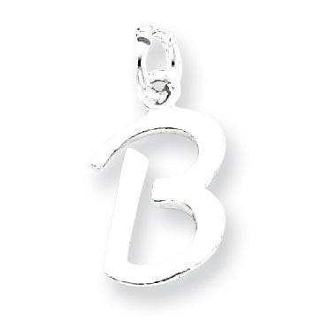 Sterling Silver Initial B Pendant