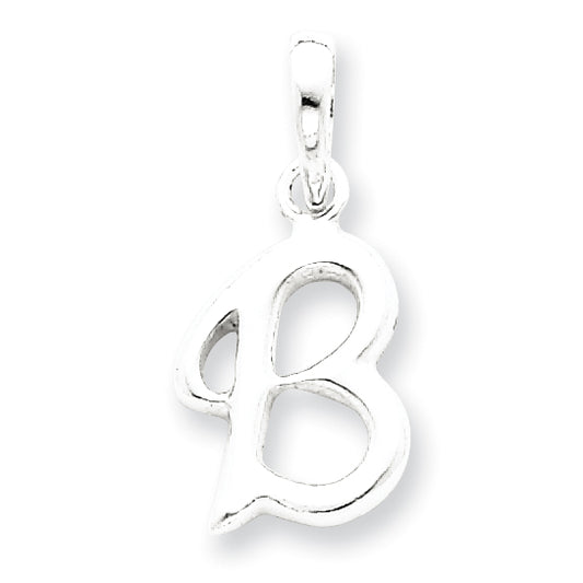 Sterling Silver Initial B Pendant