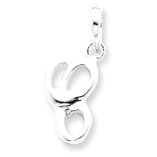 Sterling Silver Initial C Pendant