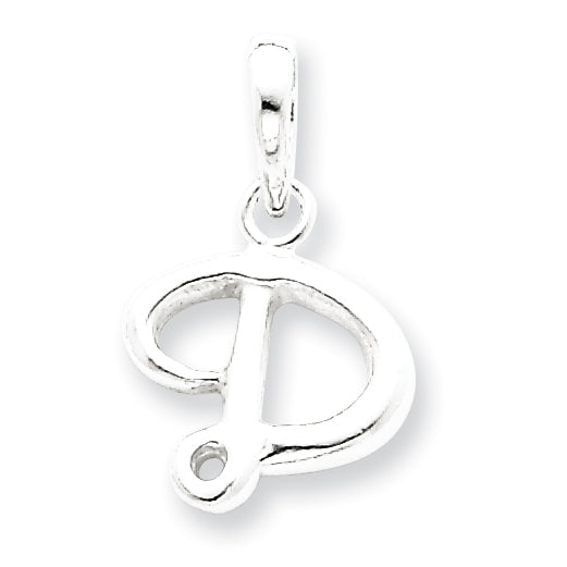 Sterling Silver Initial D Pendant