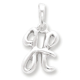 Sterling Silver Initial H Pendant