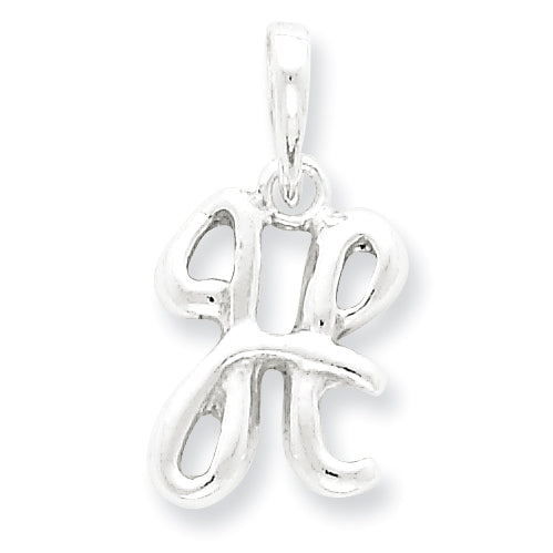 Sterling Silver Initial H Pendant
