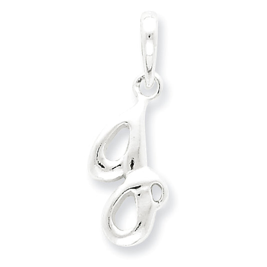 Sterling Silver Initial J Pendant