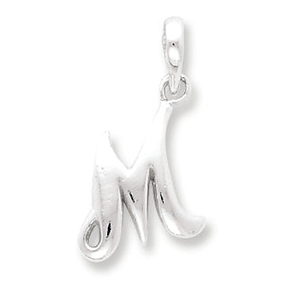 Sterling Silver Initial M Pendant