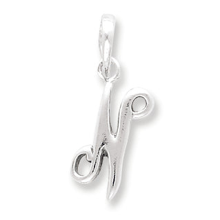 Sterling Silver Initial N Pendant