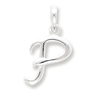 Sterling Silver Initial P Pendant