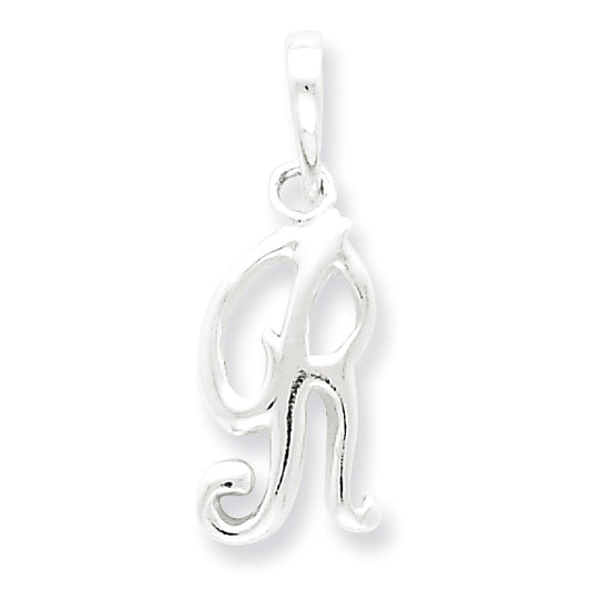 Sterling Silver Initial R Pendant