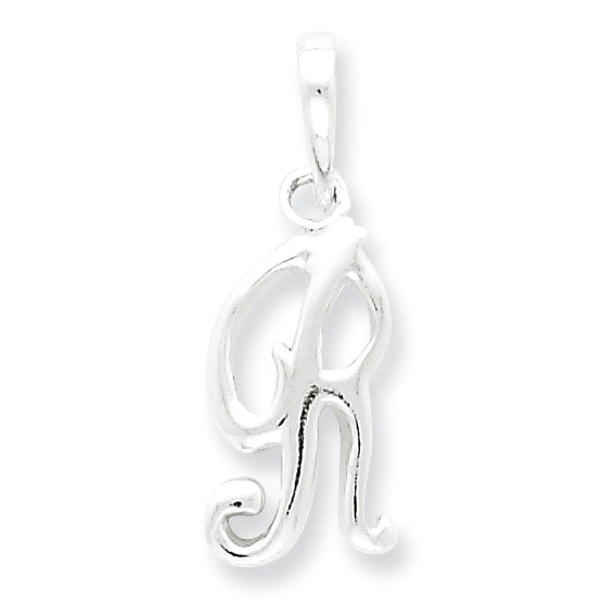 Sterling Silver Initial R Pendant