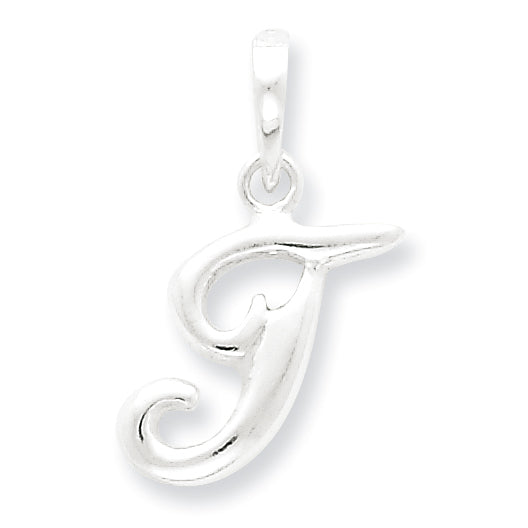 Sterling Silver Initial T Pendant