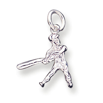 Sterling Silver Baseball Batter Charm