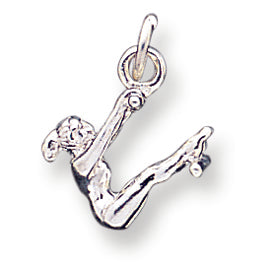 Sterling Silver Gymnast Charm