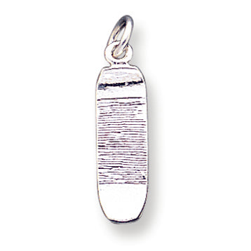 Sterling Silver Skateboard Charm