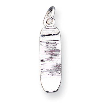 Sterling Silver Skateboard Charm