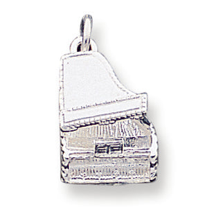 Sterling Silver Grand Piano Charm