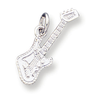 Sterling Silver Electric Guitar Charm